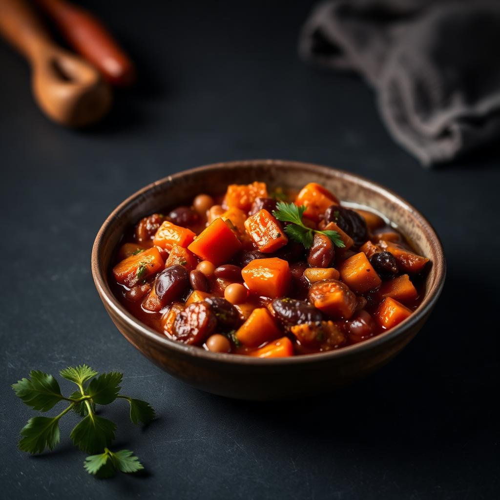 Bowl of homemade chakalaka